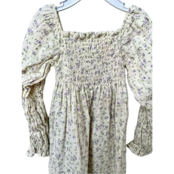 GIRLS CLASSIC COTTON FLORAL DRESS SIZE 3-4Y - Picture 4 of 10